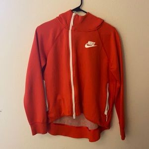ORANGE NIKE ZIP UP